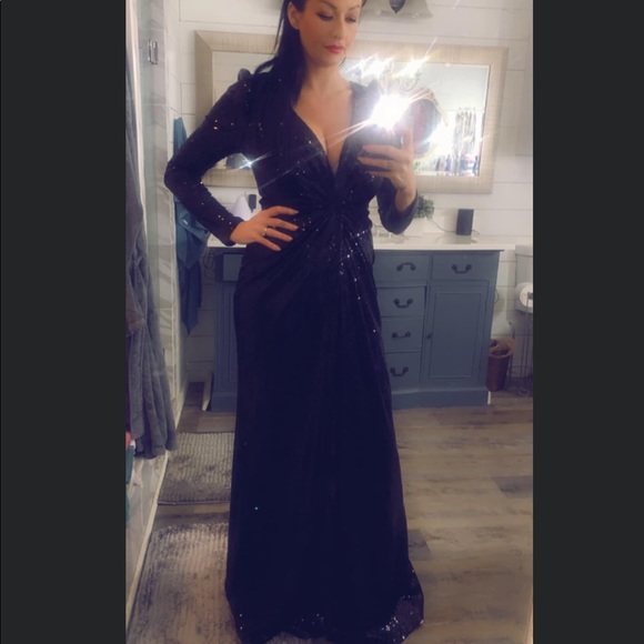 Black formal sequin dress - Picture 4 of 4